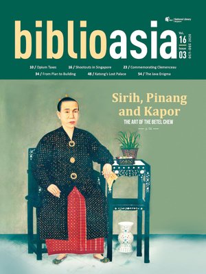 cover image of BiblioAsia, Vol 16 issue 3, Oct-Dec 2020